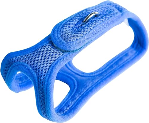 Velpro Mesh Pet Shoulder Harness Collar, 15"-16", Blue - color: Blue, size: Medium - 15"-16" Chest