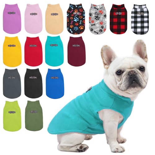 BEAUTYZOO Dog Fleece Vest Sweater Winter Jacket for Small and Medium Dogs with D-Ring Leash Cold Weather Coat Hoodie for XS S M Dogs Boy or Girls, Blue XS - color: Blue, size: X-Small