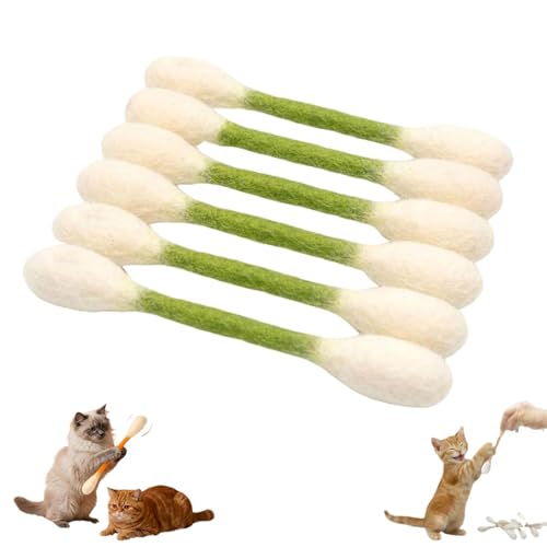 Giant Cotton Bamboo Cat Toy, Soft Cotton Swab Style Kicker Toy for Cats and Kittens, Fun Interactive Catnip Toy, Durable Swab Shape Cat Toy (G) - color: G