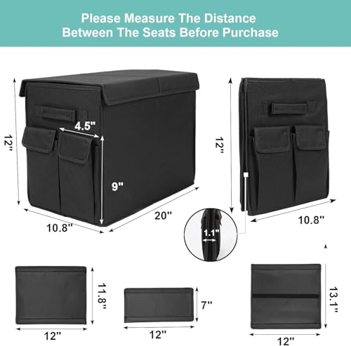 Dog Seat Extender for Dogs up to 200lbs, Dog Back Seat with Storage Pockets, Collapsible Front and Backseat Extender for Large, Medium and Small Dogs - color: Black