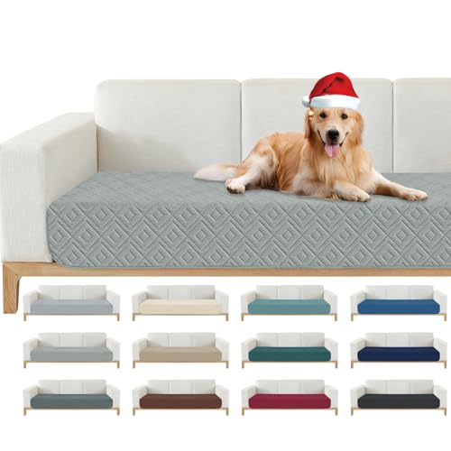2026 Waterproof Sofa Dog Blanket (30"x70") Comfy Couch Sofa Mat for Pets with Anti-Slip Back, Universal Incontinence Lightweight Liner Pad for Furniture Car Picnic etc Durable Washable, Light Grey - color: Light Grey, size: 30x70 Inch