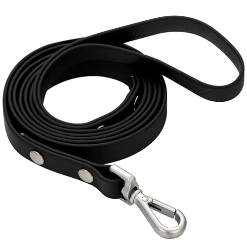Waterproof Long Dog Training Leash 15ft Outdoor PVC Dog Leashes Great for Large Medium Small Dog Training Lead,Beach,Yard,Play,Camping(Black - color: Black, size: 15ft