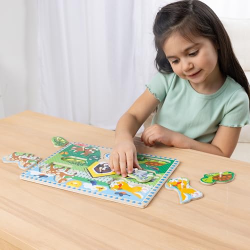 Melissa & Doug Pets Wooden Peg Puzzle (8 pcs) - style: Pets