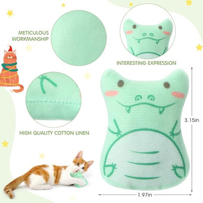 Gejoy 20 Pack Catnip Toys for Indoor Cat Plush Kitten Cat Chew Toys Catnip Kitten Entertaining Interactive Safe Teeth Cleaning Dolls(Charming) - style: Charming