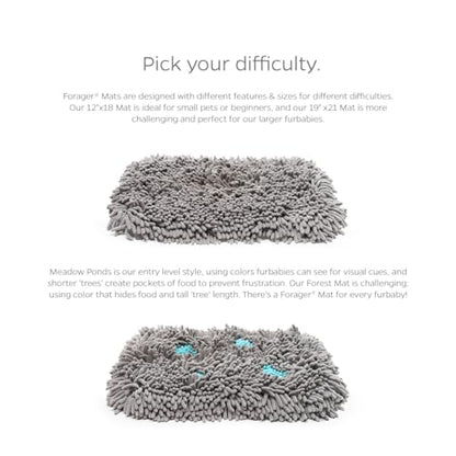 Pet Parents Forager Snuffle Mat with SoftSnout & Non-Slip Backing, Slow Feeder for Large & Small Dogs (Meadow 12")