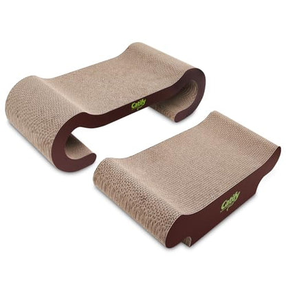 Best Pet Supplies Catify Cat Scratcher, Fun Interactive Scratchers, Posts, Poles, Claw Safe, Furniture Saver Indoor Play Support Natural Cat Behaviors Heavy Duty - Lounger I, 22.875 x 10.25" - color: Lounger I