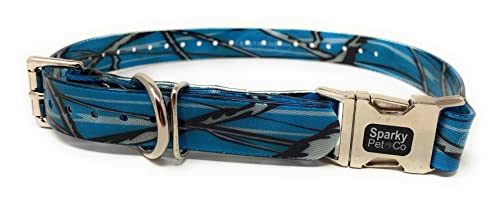 Sparky Pet Co Apollo E-Collar Replacement Strap, 3/4" x 26" Waterproof Biothane with Double Buckle & Quick Snap Clasp, Fits Garmin, Dogtra, SportDOG & Educator (Blue Camo) - color: Blue Camo, size: 3/4" Wide