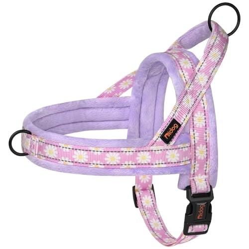 Didog No Pull Dog Harness with Soft Padded, Easy Walk Dog Harness with Quick Release Buckle, Adjustable & Reflective Pet Harness with Soft Padded for Medium Large Dogs (L:Chest 26-33", Purple) - color: Purple, size: L:Chest 26-33", Fit 40-65 lbs