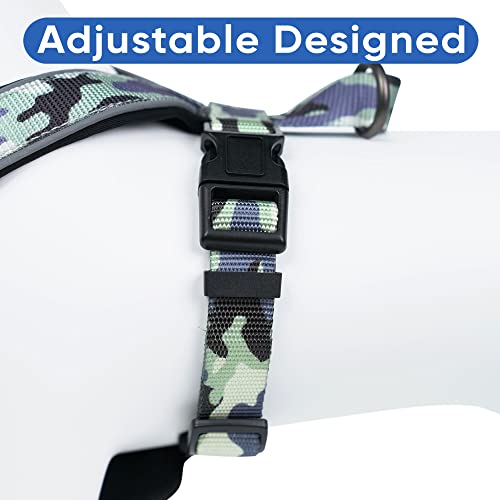Pawtitas Reflective Padded Dog Harness for X-Small Dogs – Adjustable Puppy Step-in Vest | Fits Chest 14–18 in | No Pull Training Harness | XS | Grey Camouflage - color: Grey Camouflage, size: X-Small (Pack of 1)