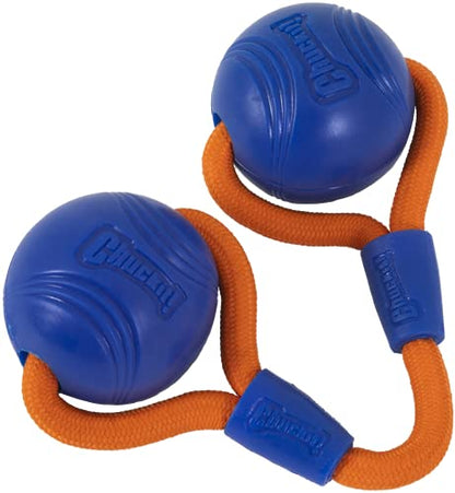 Chuckit! Crunch Ball Dog Toy, Medium, Duo Tug, for All Breed Sizes - size: Medium (Pack of 1)
