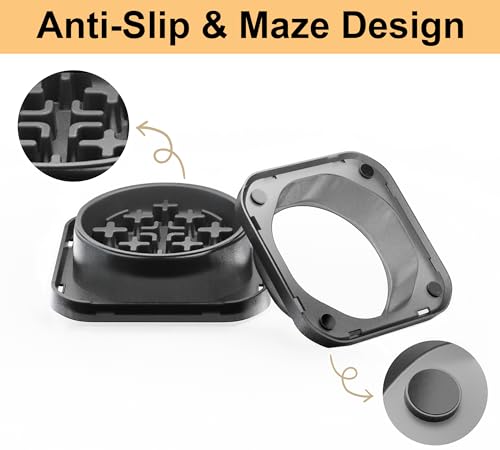 Slow Feeder Dog Bowls for Small Breed, Anti-Slip Puzzle Feeder Bowl to Slow Down Eating for Dogs, 1 Cup Maze Pet Food Feeding Bowl, Bloat Stop Preventing Puppy Dish - Starry Gray - size: Single