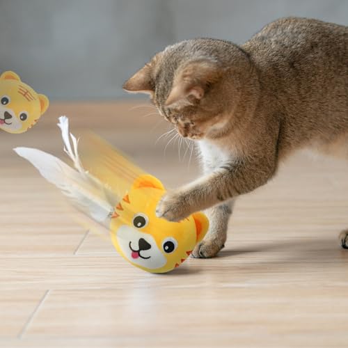 Active Moving Pet Plush Toy,Puppy Dog Toys to Keep Them Busy2026 New Small Dog Dog Squeak Toys,Interactive Dog Toys,Plush Toys for Dogs,Talking Moving Ball Toy (Squirrel) - color: Squirrel