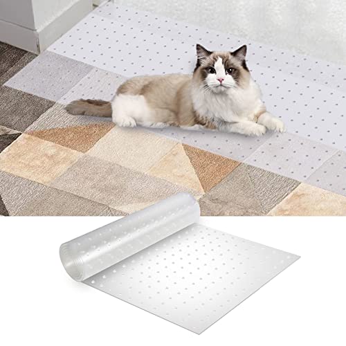 5.2 Feet Cat Carpet Protector, Non-Slip Carpet Protector for Pets, Carpet Scratch Stopper from Scratching Carpet at Doorway - size: 5.2FT-1PC