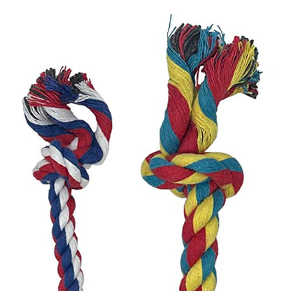 Knotted Rope Chew Toy for Small Dogs - Medium Size 8" - size: Medium
