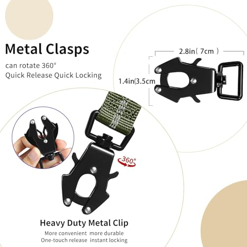 Heavy Duty Tactical Dog Leash, 4-6FT Shock Absorbing Bungee Lead with 2 Padded Handles, Metal Carabiner & Seatbelt Clip, Reflective No-Pull Leash for Medium/Large Dogs (ArmyGreen) - color: ArmyGreen