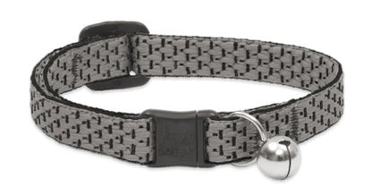 LupinePet Eco 1/2" Granite Cat Safety Collar with Bell , 8-12" - color: Granite