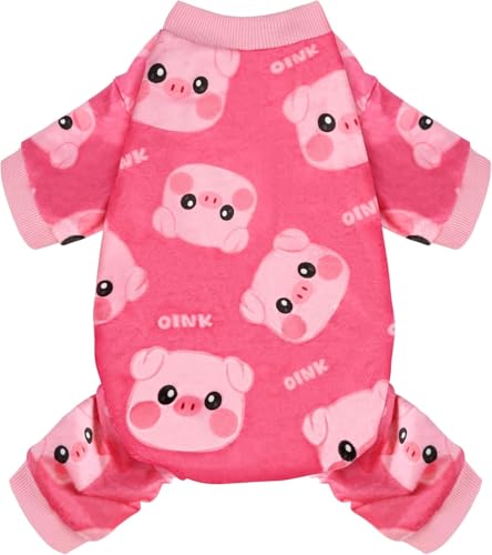 Dog Pajamas Soft Lightweight Dog Onesies Outfit Clothes for Small Medium Large Puppy Pjs for Pet Boys Girls Dogs Cats - size: S (Back: 7",Chest: 11.8", 2.5-5lbs)