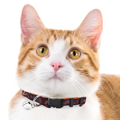 MLB CAT Collar San Francisco Giants Satin Cat Collar Baseball Team Collar for Dogs & Cats. A Shiny & Colorful Cat Collar with Ringing Bell Pendant - color: San Francisco Giants