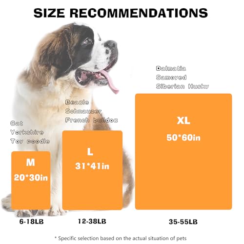 Dog Blankets for Large Dogs, 1 Pc Dog Blanket Washable, Soft Fluffy Flannel Pet Blanket Mat Cover for Bed Couch, Cute Print Puppy Blanket 60" x 50" - color: Light White-1 Pc