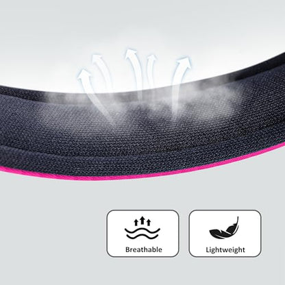 Didog Soft Padded Dog Collar for Large Dogs, Lightweight and Breathable Dog Collar with Metal Buckle, Rose Purple, XL - color: Rose Purple, size: XL: Fit 17-23" Neck