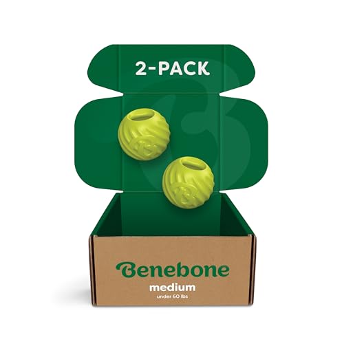 Benebone Natural Rubber Ball, 2-Pack - size: 2 Pack, style: Ball