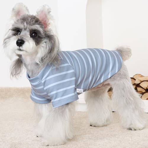 XPUDAC 4 Pack Dog Sweaters Comfy Dog Clothes with Sleeves Puppy Shirts Pullover Pet Sweatshirt for Small Medium Large Dogs Boy Girl Doggy Outfits Cat Apparel, Blue, XL - color: Navy, Grey, size: X-Large