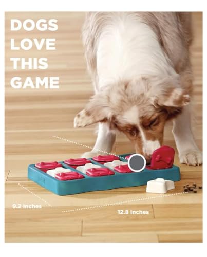 Interactive Dog and Cat Games Treat Hiding Challenge Mental Stimulation with Rewards (12.75 Inch Brick Game) - size: 12.75 Inch Brick Game