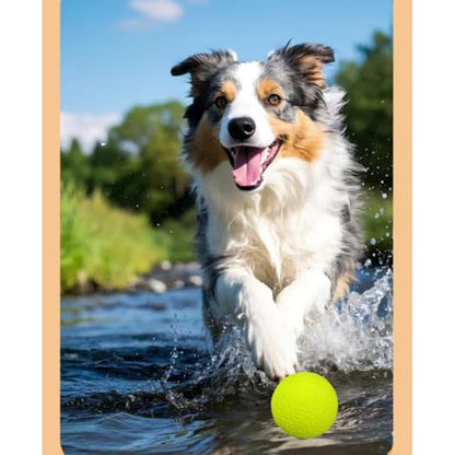 Indestructible Dog Ball, Durable Dog Balls for Aggressive Chewers, 2.4" Durable Teething Chew Toys, Interactive Fetch Ball for Medium/Small Dogs - color: Mix colors