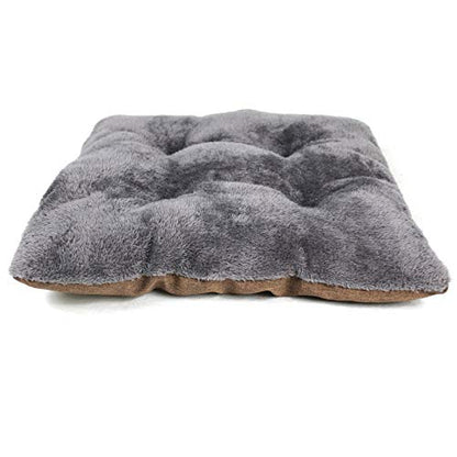 Winsterch Cat Bed Cave for Indoor Cats, Small Pet Tent Cave for Cats, Kittens, and Small Dogs, Warming Cat House with Removable Washable Cushion (18.5'‘ x 18.5’' x 15.8'', Brown) - color: W-Brown