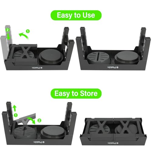 Elevated Dog Bowls, 5 Height Adjustable Raised Bowl with Anti Spill Non-Skid No Shaking Water Bowl and Slow Feeder Dog Bowls Stand for Small Medium Large Dogs