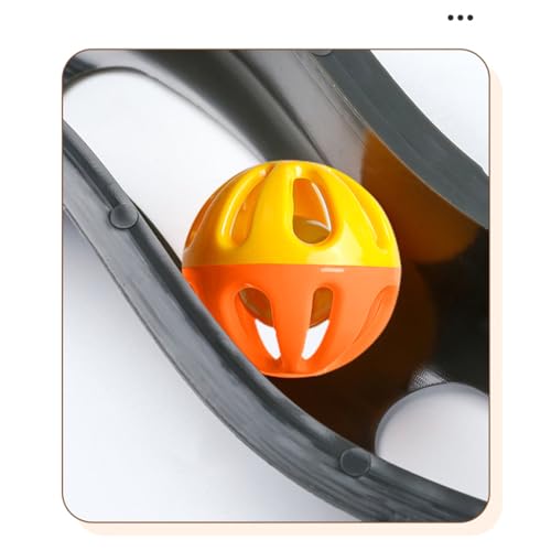 Window Mount Cat Toy - Suction Cup Ball Track, Interactive Roller Coaster Game | Mental Stimulation Activity Center for Indoor