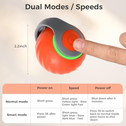 Automatic Interactive Cat Toy Ball with 3 Tails，Rechargeable Moving Cat Toy for Indoor Cats，Cat Toys Balls for Indoor Cats|Fun Interactive Cat Toys & Perfect Cat Gifts，cat ChaCe Toy，Motion Activated