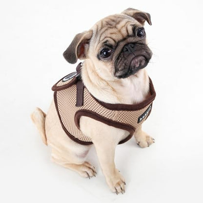 PUPPIA International Puppia Harness Soft B Vest Beige Large - color: Beige, size: Large
