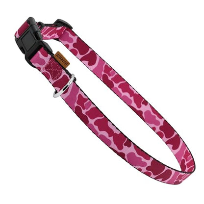 Dog Collar, Cute Camouflage Pattern, Soft and Adjustable Collar with Quick Release Buckle (XS (Neck 9-13", Width 3/8"), Camouflage Pink) - color: Camouflage Pink, size: XS (Neck 9-13", Width 3/8")