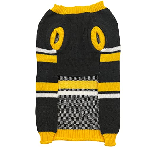 NFL Pittsburgh Steelers Dog Sweater, Size Small. Warm and Cozy Knit Pet Sweater with NFL Team Logo, Best Puppy Sweater for Large and Small Dogs - color: Pittsburgh Steelers, size: Small