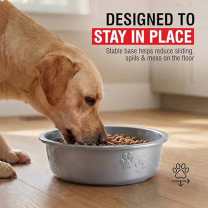 Loving Pets Dolce Luminoso Dog Bowl, Small, Silver - color: Silver, size: Small