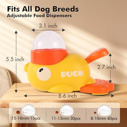 Interactive Dog Toys Food Puzzle Slow Feeder, Cat Treat Dispenser Toy Duck-Shaped Enrichment Toy for Small Medium Dogs and Cats, IQ Training and Exercise Small Animal Bowls