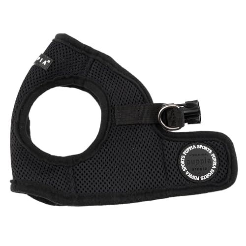 Puppia Soft Vest Dog Harness - Black - Large - color: Black, size: Large