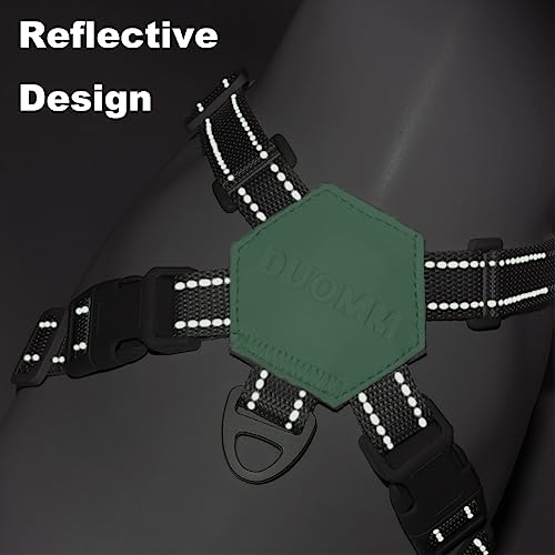 Dog Harness Pet X Frame No Pull Step-in Harnesses with Leash Set, Adjustable Reflective Choke Free Puppy with Padded Vest for Small, Medium Dogs and Cats Walking Training - color: Green, size: Medium