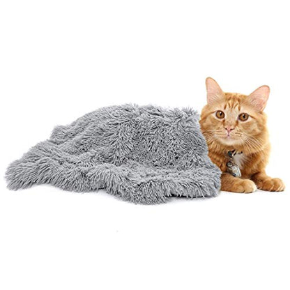 N+A Fluffy Pet Dog Blankets Soft Warm Fleece Throw Puppy Blanket Washable Plush Faux Fur Sleep Mat for Dog Cat Bed Couch Sofa Car (Medium (21" x 31"), Brown) - color: Brown, size: Medium ( 21" x 31" )