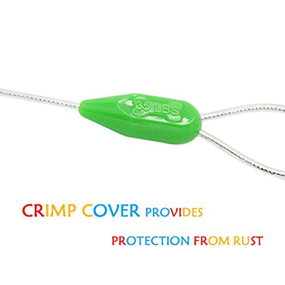 Petest 25ft Reflective Tie-Out Cable for Small Dogs Up to 35 Pounds - color: Green & Silver, size: 35lbs25ft