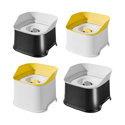 Dogs Water Dispenser Spill Bowl Spill Design for Large Dog Slip Resistant - color: Yellow, size: 2000ml