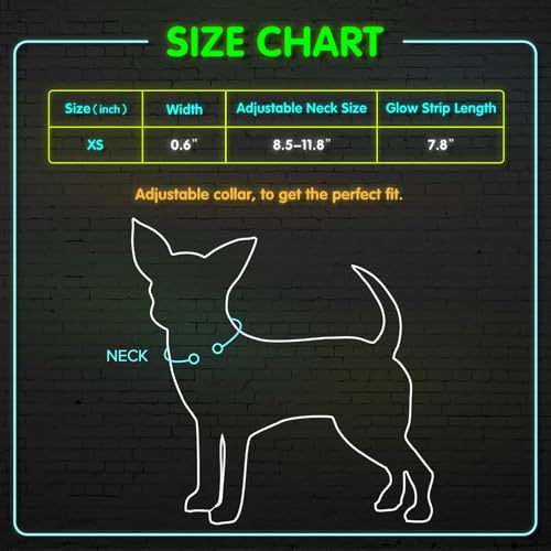 BSEEN Light Up Dog Collar - Reflective LED Dog Collar Rechargeable Glowing Pet Collar for Puppies & Cats, Safety Dog Lights for Night Walking (Pink) - color: Pink
