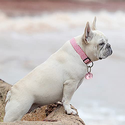 Cat Bells, 4 Loud Copper Collar Bells for Cat Dog Pet Tracker Training(pink) - color: Pink