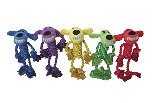 Multipet Rope Body Loofa 6" Dog Toy