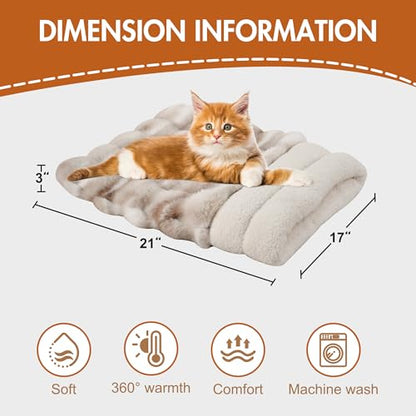 4 in 1 Self Warming Burrow Cat Bed, Pet Hideway Sleeping Cuddle Cave (Style- Tie-Dye Grey) - color: Style- Tie-Dye Grey