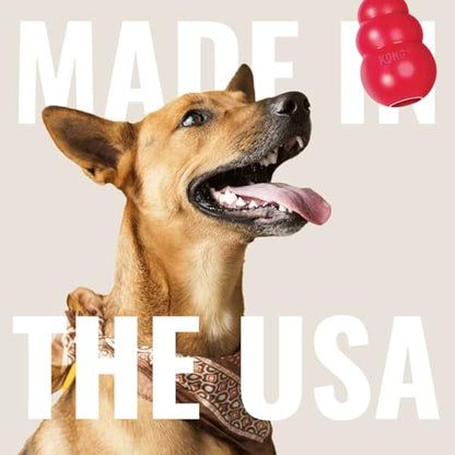 KONG Goodie Bone & Flyer - Dog Toys to Enrich Playtime - Dog Bone & Soft Throwing Disc Support Mental Engagement - Rubber Bone for Treats - Rubber Flying Disc with Dynamic Rebound - for Large Dogs - size: Large