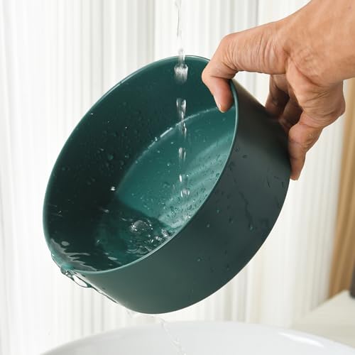 8'' Ceramic Dog Bowl - 70Oz Classic Dogs Food & Water Bowl for Medium and Large Breeds, Heavy-Duty Non-Slip Dog Dish, Food Grade Stoneware Pet Bowl, Dishwasher & Microwave Safe, Green - color: Bowl - Green, size: 8 inch
