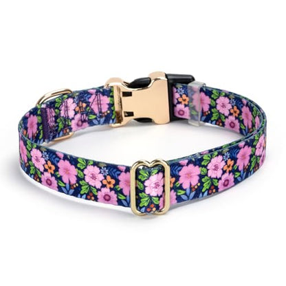 Personalized Custom Customized Silent No Jingle Dog Collar with Engraved ID Dog Name Phone Number/Dog Collars for Puppy X-Small Small Medium Large X-Large Boy Girl Dogs-Flower-XS - color: 4 Flower, size: X-Small (0.6" *7.8"-11.8")