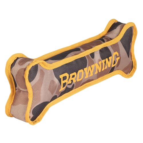 Browning Pet Training Tools, Durable Dog Toys for Tug and Fetch, Canvas Bone (Vintage Camo), Small - color: Canvas Bone (Vintage Camo)